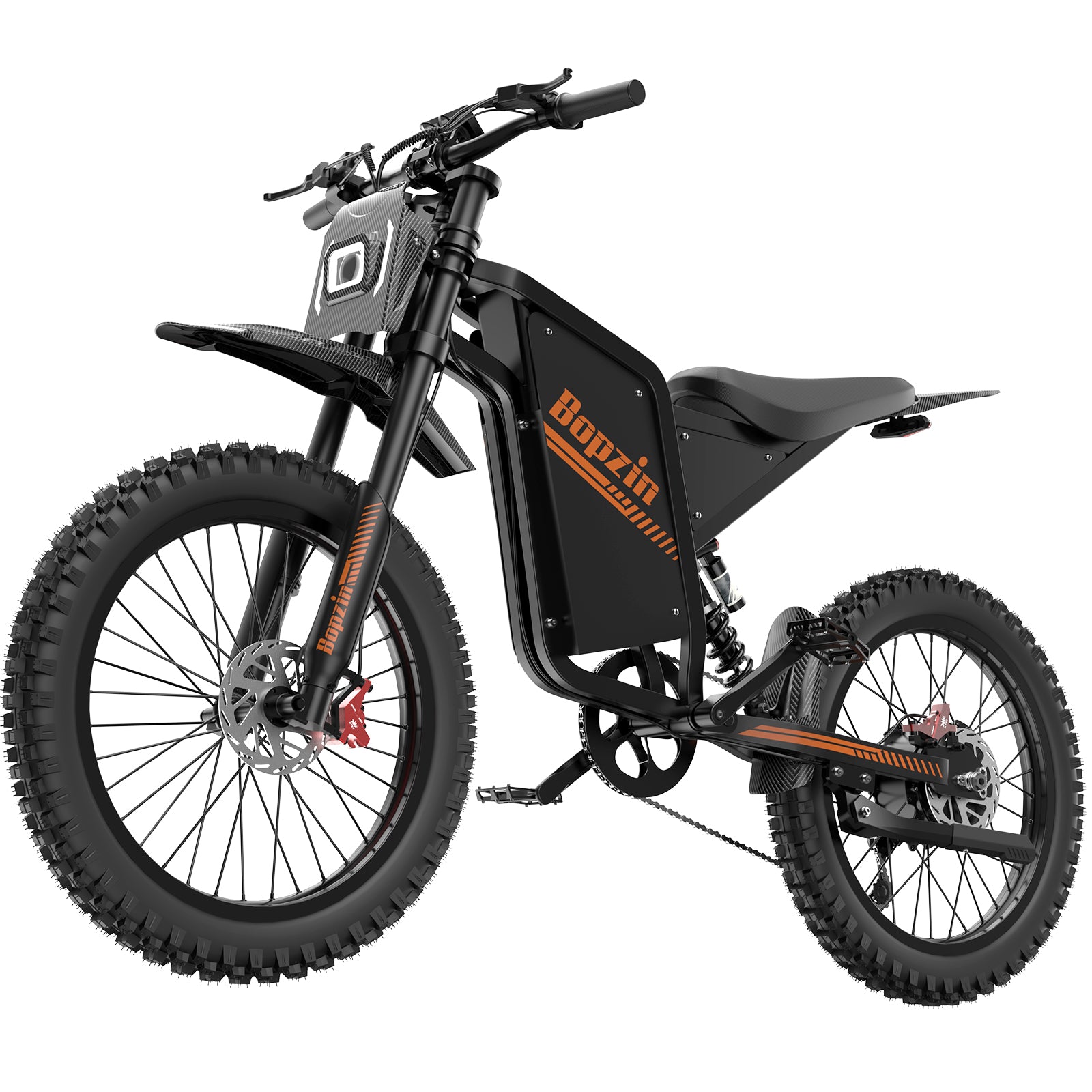 Bopzin Q8 60V 35AH 3000W Fat tire mountain electric motorcycle for ald