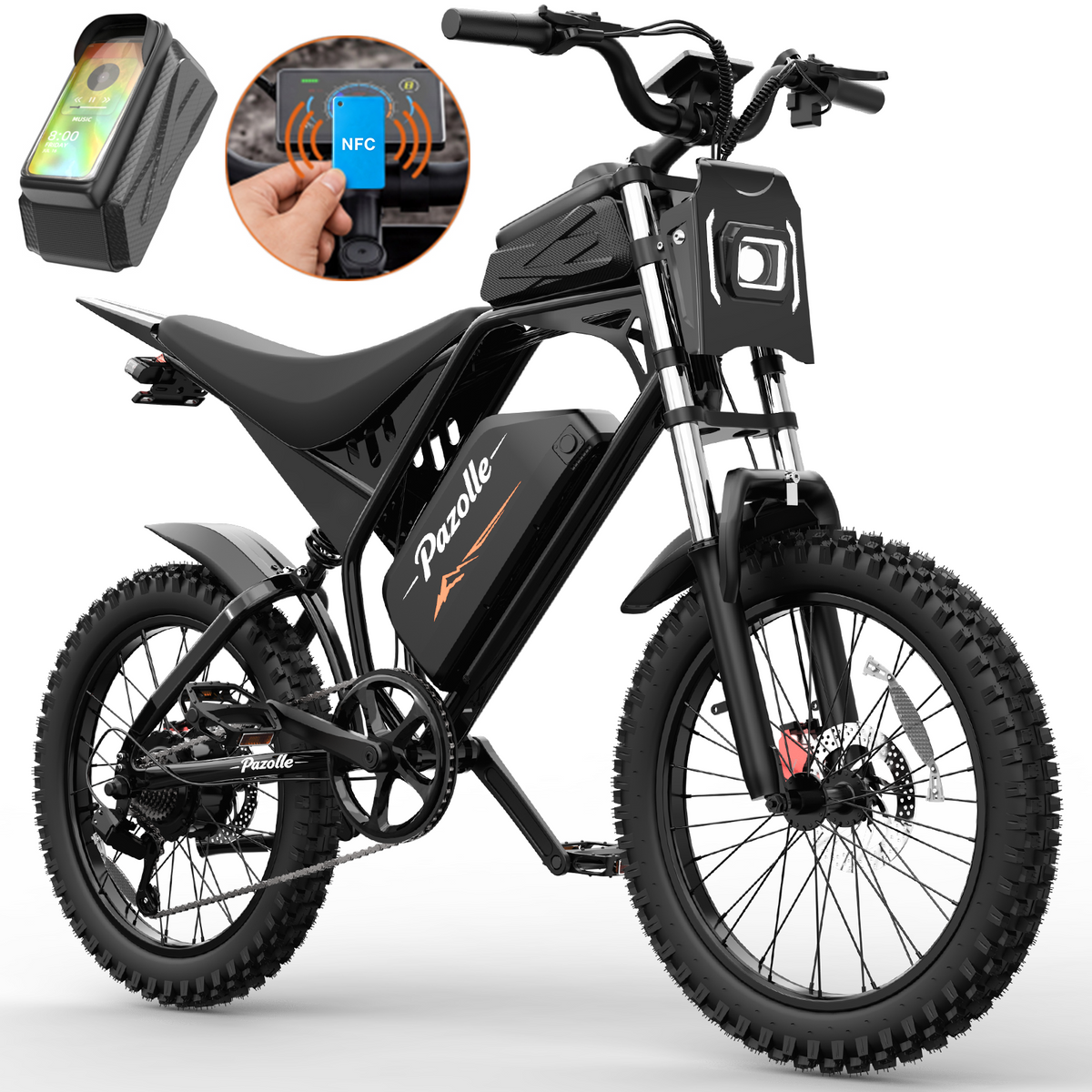 Peak 3000W 37MPH Electric Dirt Bike with NFC,,52V 25AH E-Dirt Bike for Adults, 23" Tire,Hydraulic Disc Brakes,cTUVus Certified