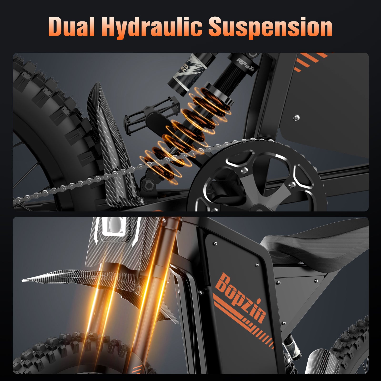 Bopzin Q8 60V 2000W Fat Tire Electric Motorcycle