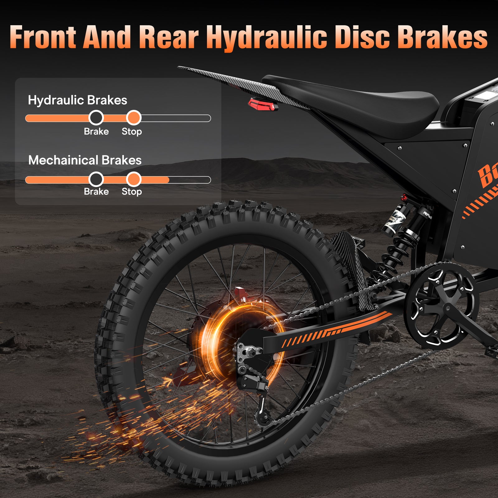 Bopzin Q8 60V 2000W Fat Tire Electric Motorcycle