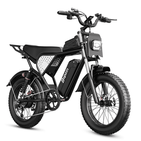 750W 20Mph Electric Bike,48V 25Ah,Max 80Miles E-Bike,20" Fat Tire Electric Bicycle for Adults,Disc Brakes,cTUVus Certified,Class 2