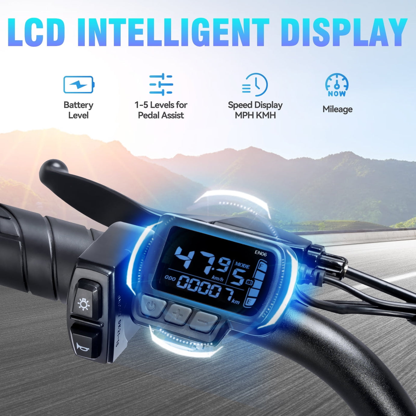 750W 28MPH Electric Bike for Adults,48V 15.6AH,70 Miles E-Mountain Bike ,20'' Fat Tire 7 Speed,Electric Bicycle TUV Rheinland Certified,Class 3