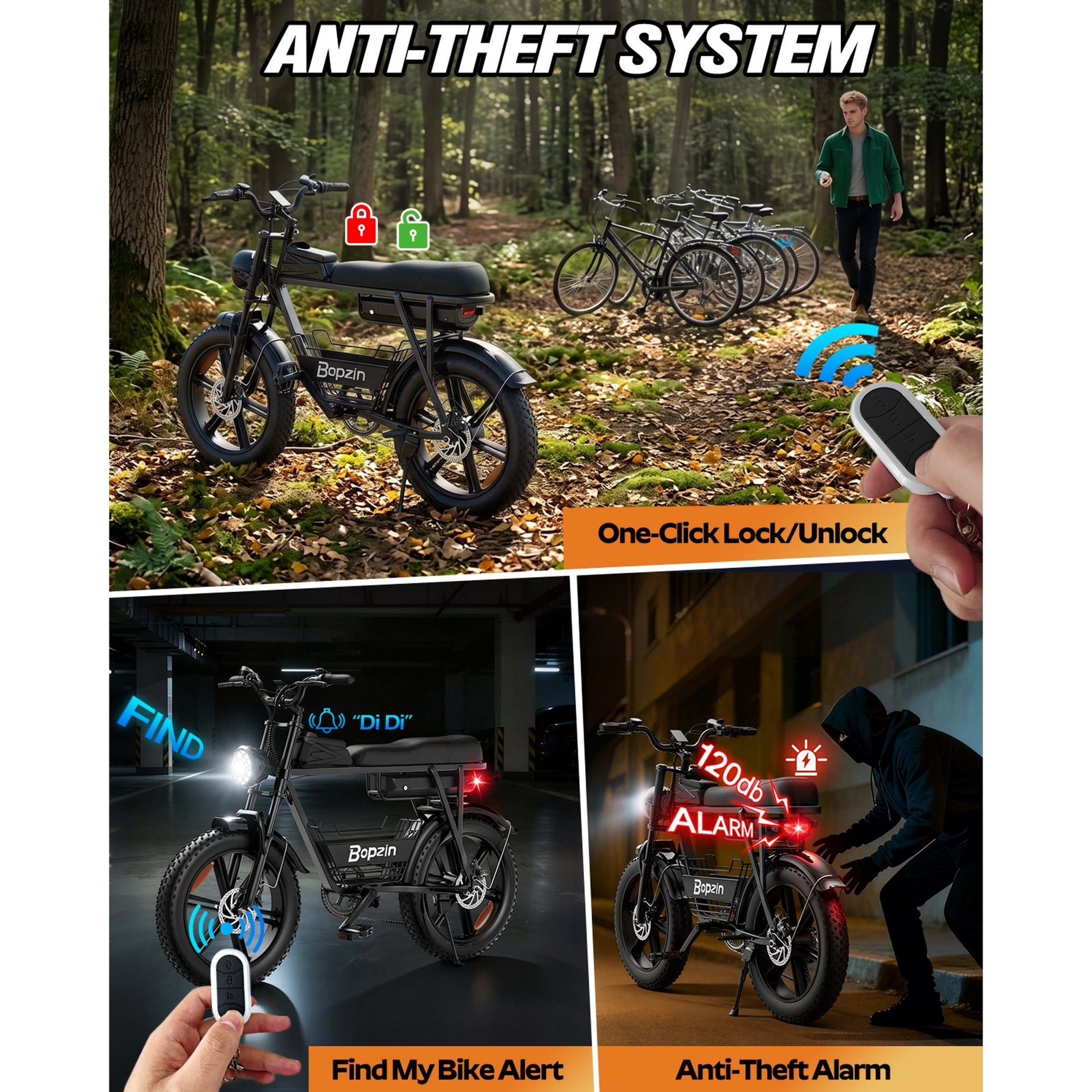 750W 20Mph,48V 20Ah,80Mi Electric Bicycle,20''Fat Tire E-Bike for Adults,cTUVus Certified,Disc Brakes,Class 2