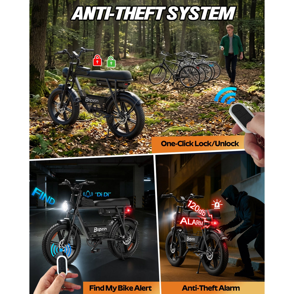 750W 20Mph,48V 20Ah,80Mi Electric Bicycle,20''Fat Tire E-Bike for Adults,cTUVus Certified,Disc Brakes,Class 2