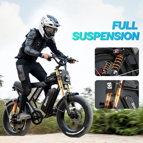 750W 28Mph Electric Bike for Adults,48V 25Ah Max 90 Miles App Electric Bicycle,20’’ Fat Tire,Disc Brakes Mountain Bike,TUV Rheinland Certified,Class 3