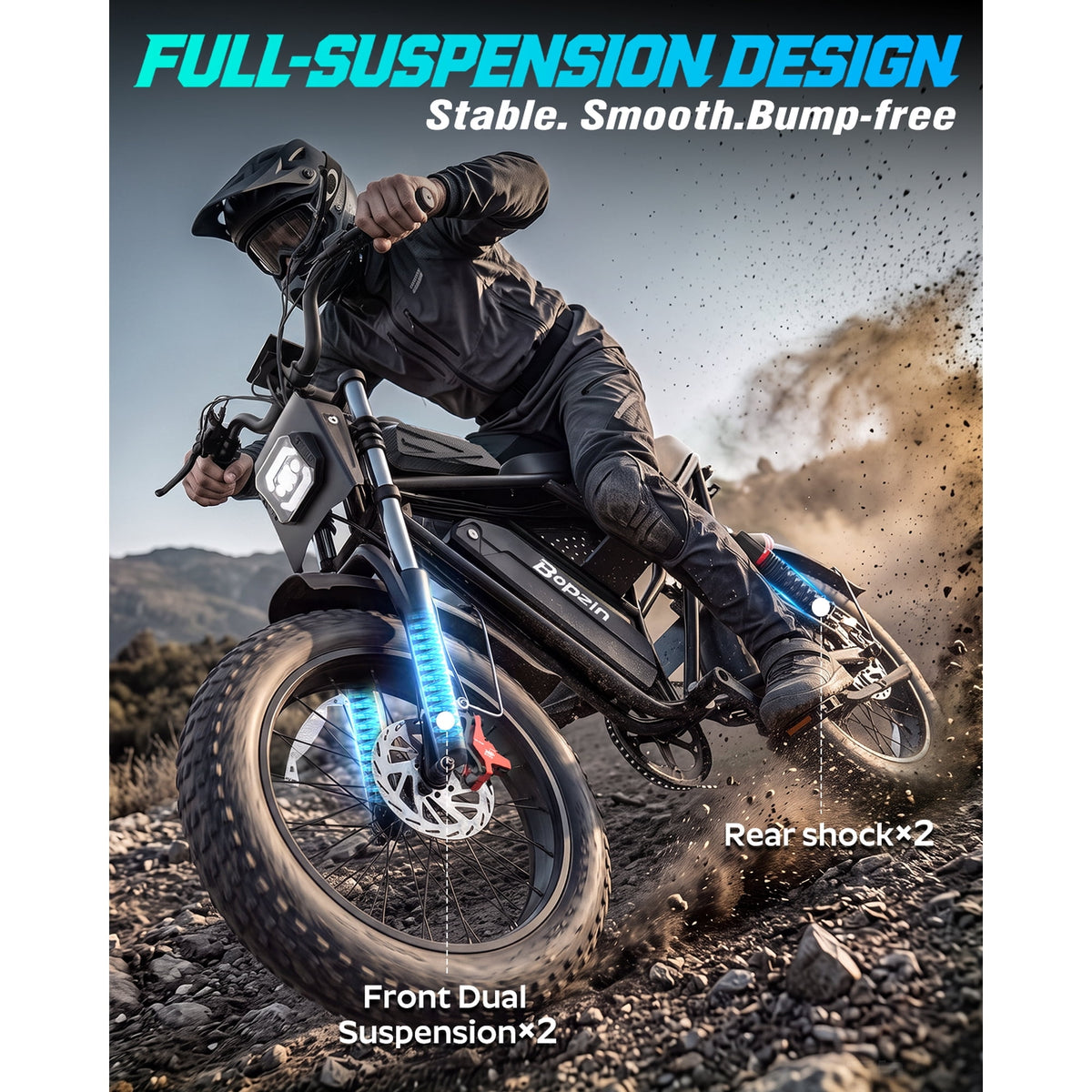 750W 20Mph Electric Bike for Adults,48V/25Ah,Max 80 Miles,20"Fat Tire E-Mountain Bike Disc Brakes,cTUVus Certified,Class 2