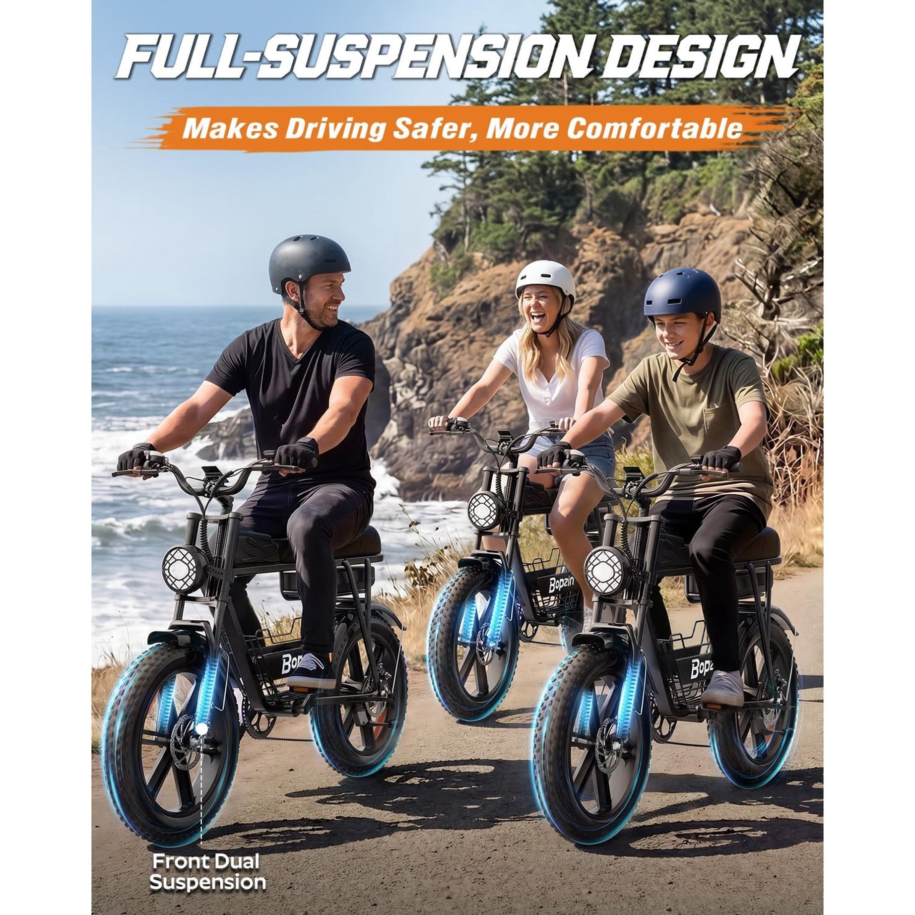 750W 20Mph,48V 20Ah,80Mi Electric Bicycle,20''Fat Tire E-Bike for Adults,cTUVus Certified,Disc Brakes,Class 2