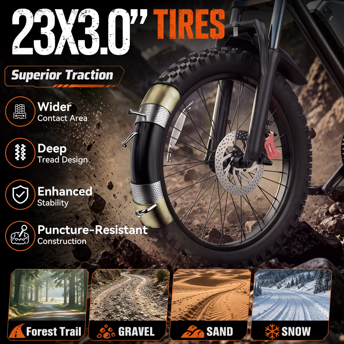 Peak 3000W 37MPH Electric Dirt Bike with NFC,,52V 25AH E-Dirt Bike for Adults, 23" Tire,Hydraulic Disc Brakes,cTUVus Certified