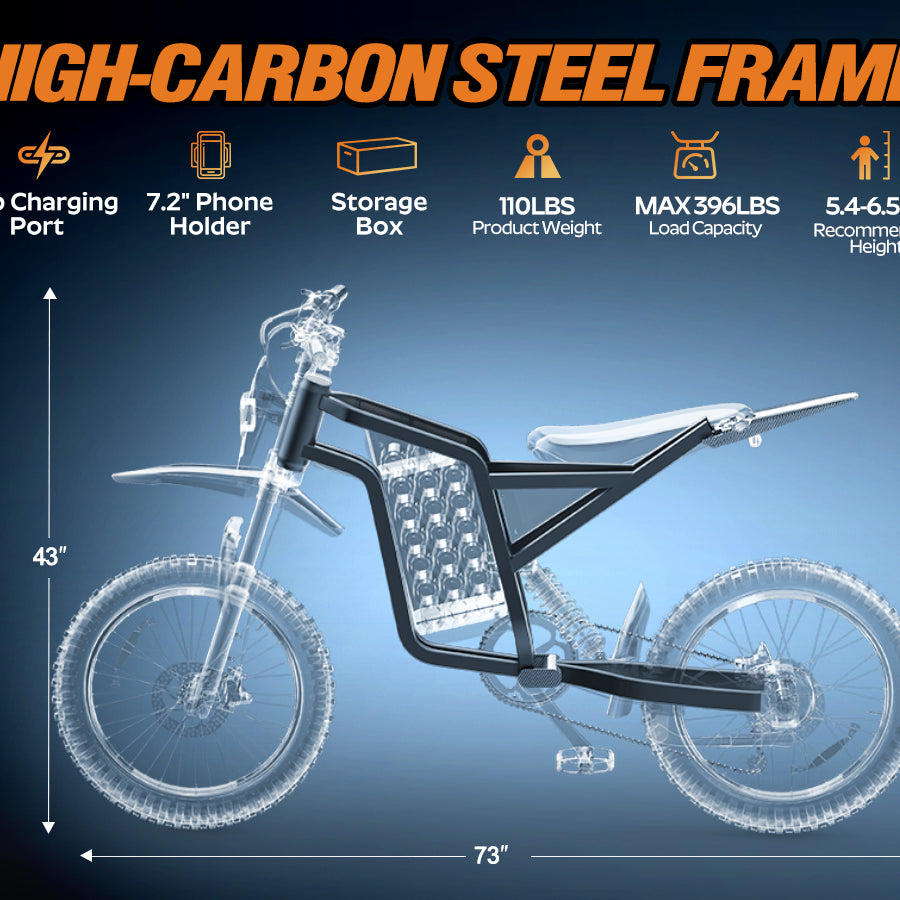 Bopzin Q8MINI 3000W 60V25AH Tires Fat Tire Ebike