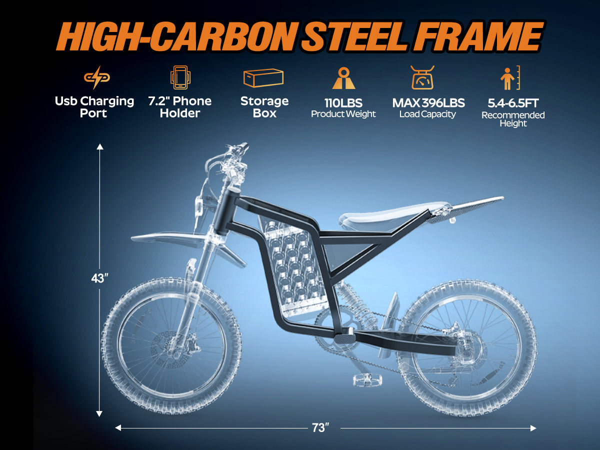 Bopzin Q8MINI 3000W 60V25AH Tires Fat Tire Ebike