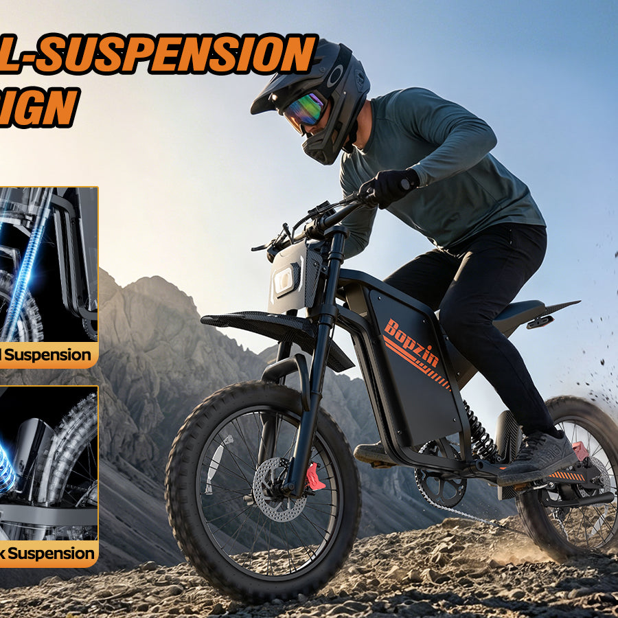 Bopzin Q8MINI 3000W 60V25AH Tires Fat Tire Ebike