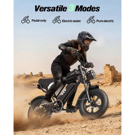 Electric Bicycles, Peak 1500W, 28MPH 16"X4.0" Fat Tire, 48V 20Ah Dual Suspension, Electric Bike for Adults